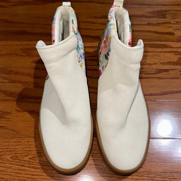 Keds x Rifle Paper Co Cooper Suede Garden Party Floral High Top Sneakers Size 10 - Picture 4 of 16